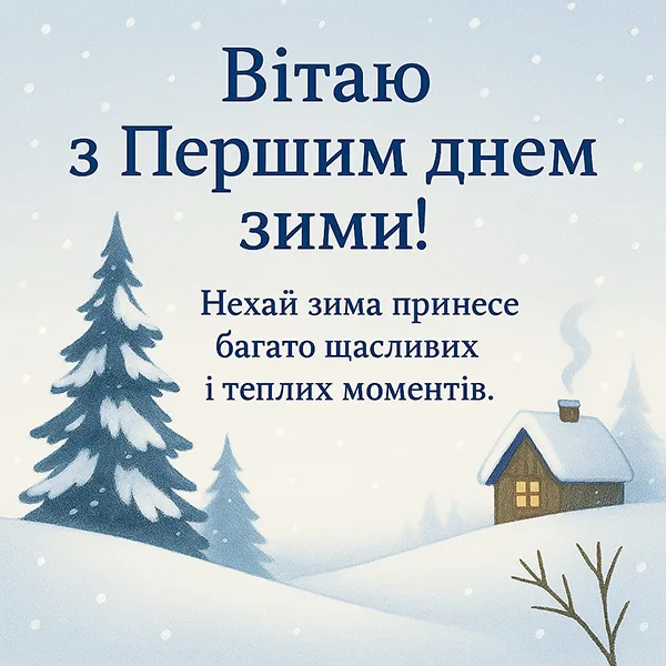 Привітання з першим днем зими №28