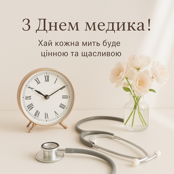 Філософська листівка-привітання з Днем Медика (№61)
